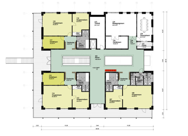 Meier-Ebbers_Kita-Schulstraße-Gelsenkirchen_GGW_Entwurf_Grundriss-OG