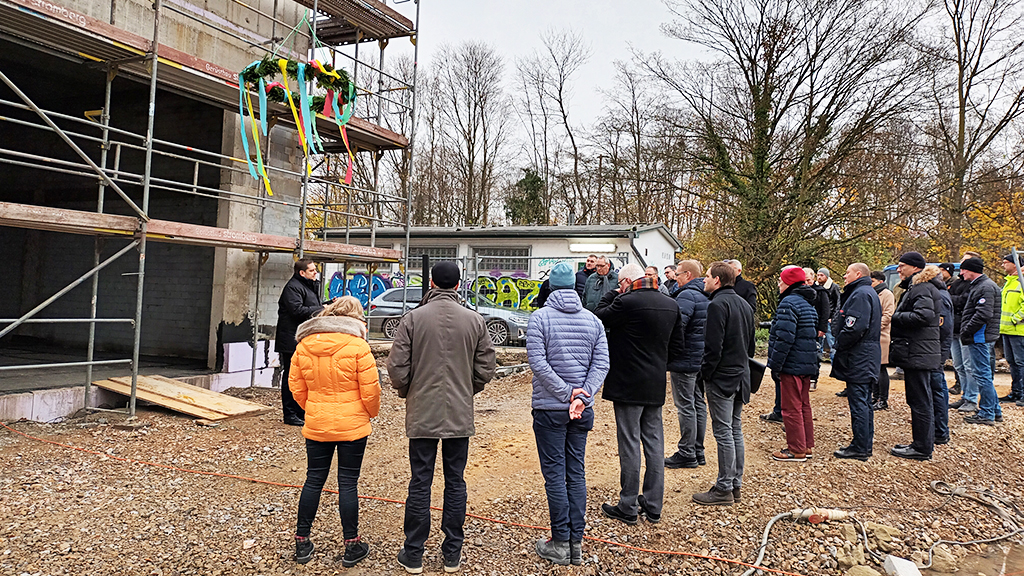 RICHTFEST FÜR DEN NEUBAU RETTUNGSWACHE SÜD OBERHAUSEN